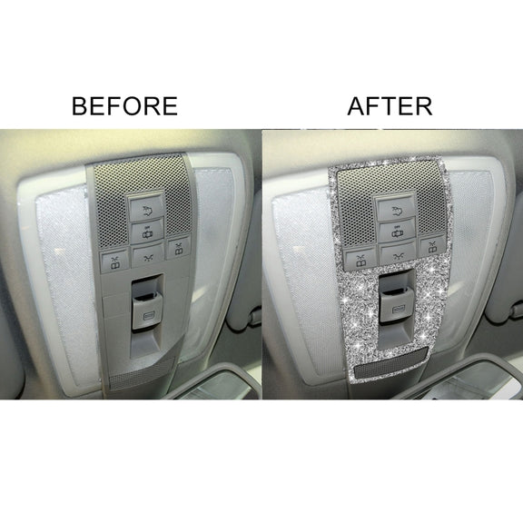 For Mercedes-Benz C-class W204 2007-2013 Car Reading Light Diamond Decorative Sticker, Left and Right Drive