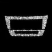 For Mercedes-Benz C-class W204 2011-2013 Car Central Control CD Panel Diamond Decorative Sticker, Left and Right Drive