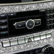 For Mercedes-Benz C-class W204 2011-2013 Car Central Control CD Panel Diamond Decorative Sticker, Left and Right Drive