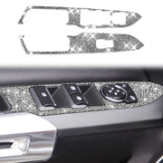 For Ford Mustang 2015-2020 Car Door Lift Panel A Diamond Decoration Sticker, Left Drive