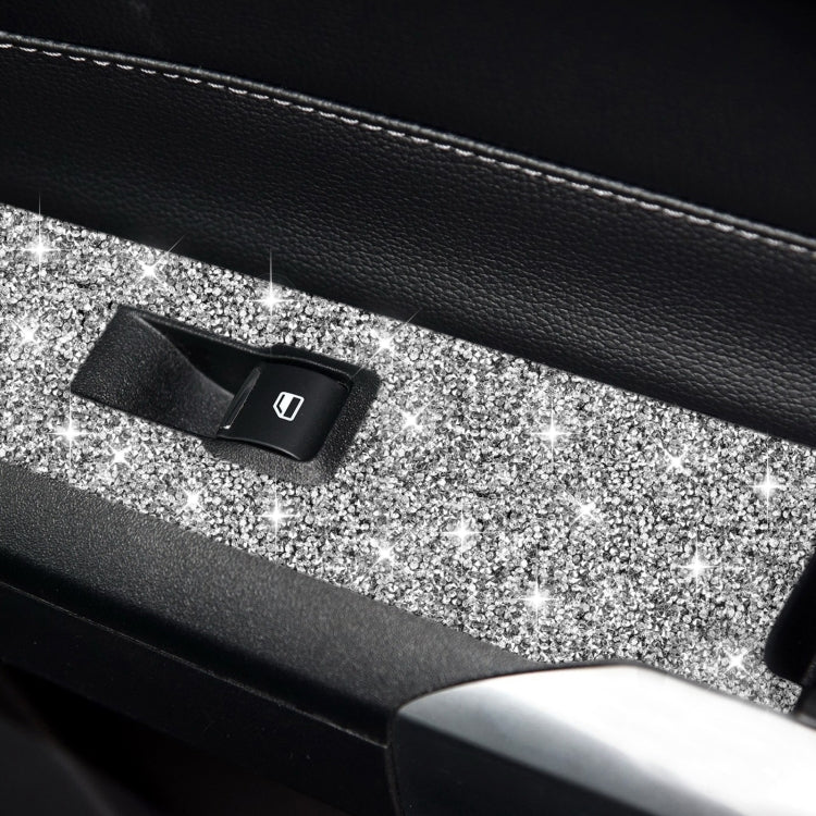 For Ford Mustang 2015-2020 Car Door Lift Panel A Diamond Decoration Sticker, Left Drive