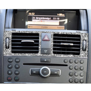 For Mercedes-Benz C-class W204 2007-2010 Car Instrument + Middle + Side Air Outlet Diamond Decorative Sticker, Left and Right Drive