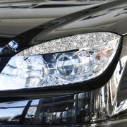 For Mercedes-Benz C-class W204 2008-2011 Car Light Eyebrow Diamond Decorative Sticker, Left and Right Drive