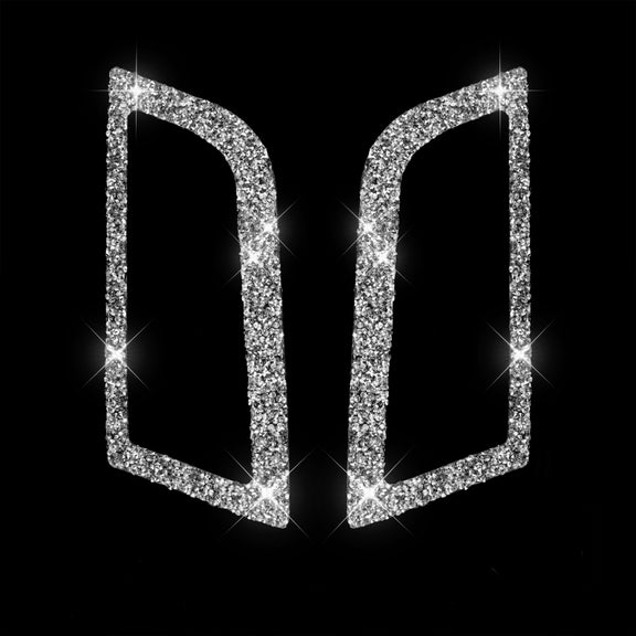For Ford Mustang 2015-2020 Car Side Air Outlet Diamond Decoration Sticker, Left and Right Drive