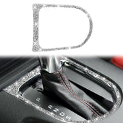 For Ford Mustang 2015-2020 Car Gear Shift Outer Ring Diamond Decoration Sticker, Left and Right Drive