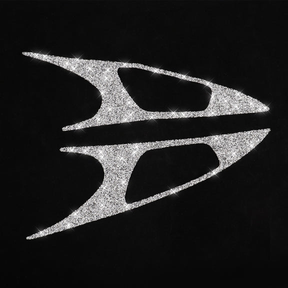 For Honda Civic 2016-2019 Car Inside Door Bowl Diamond Decorative Sticker, Left and Right Drive