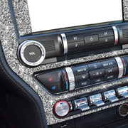 For Ford Mustang 2015-2020 Car Central Control Panel Diamond Decoration Sticker, Left and Right Drive