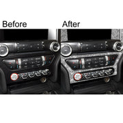For Ford Mustang 2015-2020 Car Central Control Panel Diamond Decoration Sticker, Left and Right Drive