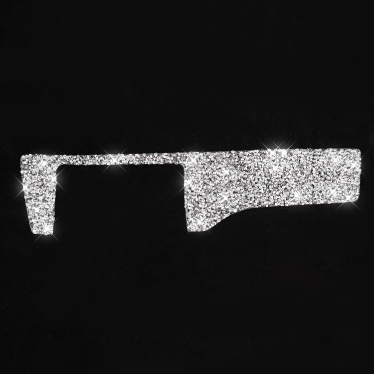 For Honda Civic 2016-2019 Car Headlight Switch Panel Diamond Decorative Sticker, Left-hand Drive
