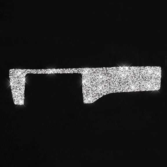 For Honda Civic 2016-2019 Car Headlight Switch Panel Diamond Decorative Sticker, Left-hand Drive