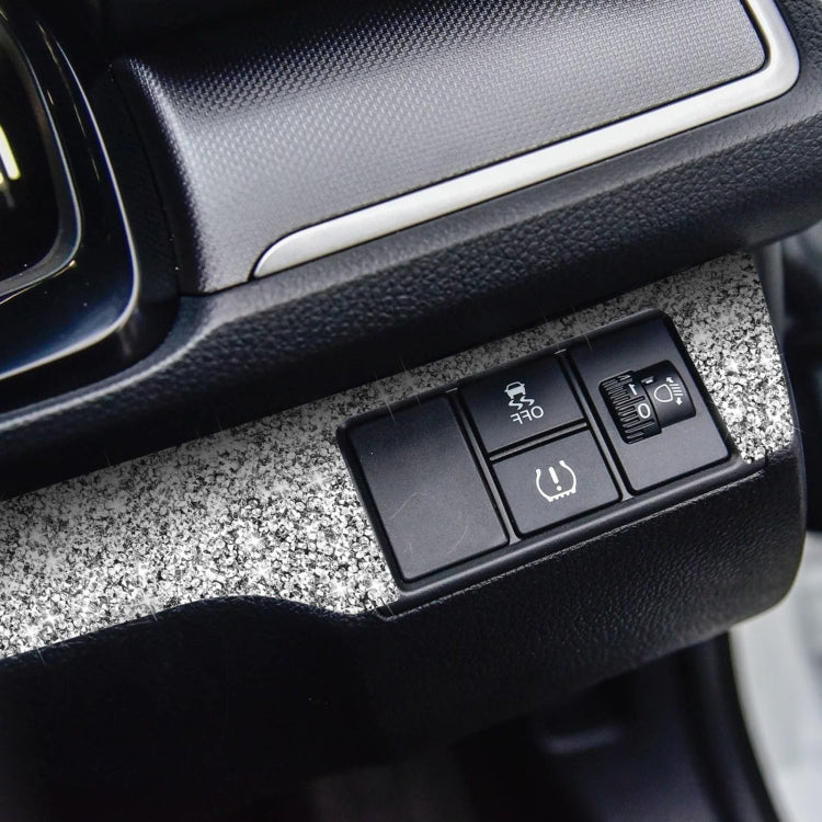 For Honda Civic 2016-2019 Car Headlight Switch Panel Diamond Decorative Sticker, Right-hand Drive