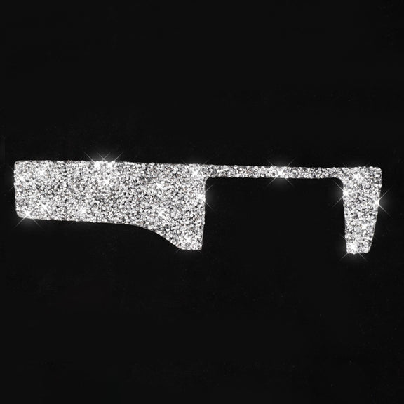 For Honda Civic 2016-2019 Car Headlight Switch Panel Diamond Decorative Sticker, Right-hand Drive