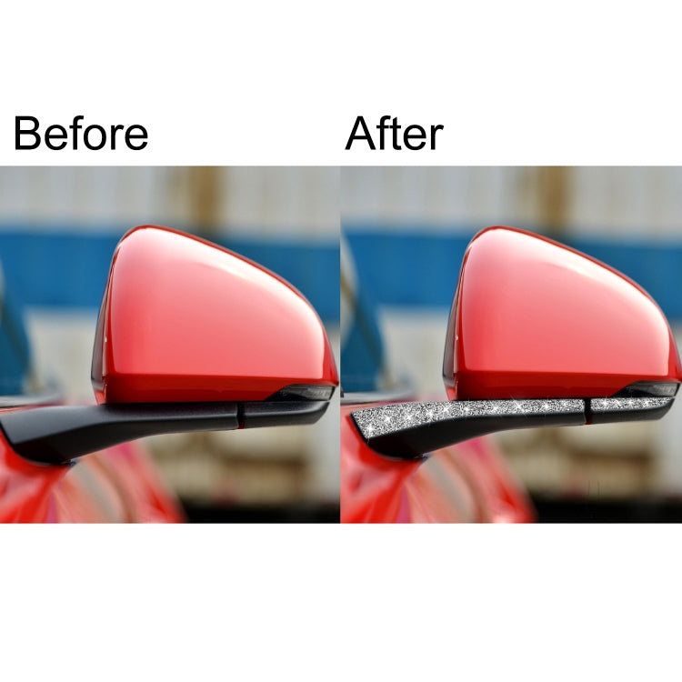 For Ford Mustang 2015-2020 4pcs Car Rearview Mirror Diamond Decoration Sticker, Left and Right Drive