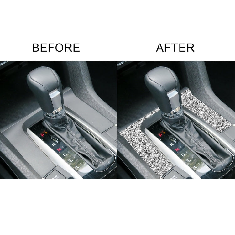 For Honda Civic 2016-2019 Car Gear Panel Diamond Decorative Sticker, Left and Right Drive