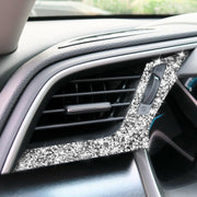 For Honda Civic 2016-2019 Car Left and Right Air Outlets Diamond Decorative Sticker, Right-hand Drive