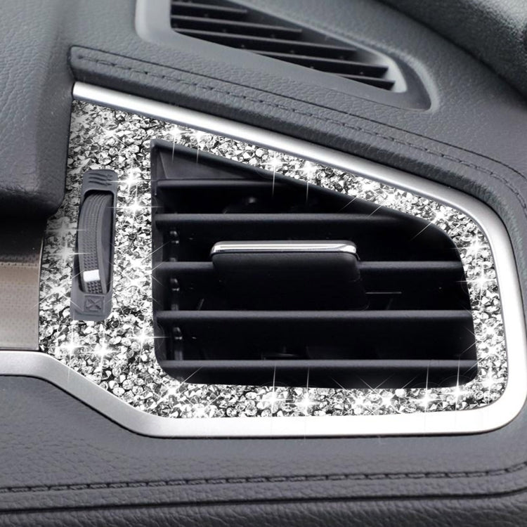 For Honda Civic 2016-2019 Car Left and Right Air Outlets Diamond Decorative Sticker, Right-hand Drive