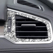 For Honda Civic 2016-2019 Car Left and Right Air Outlets Diamond Decorative Sticker, Right-hand Drive