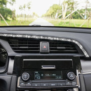 For Honda Civic 2016-2019 Car Central Control Air Outlets Upper Diamond Decorative Sticker, Left-hand Drive