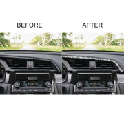 For Honda Civic 2016-2019 Car Central Control Air Outlets Upper Diamond Decorative Sticker, Left-hand Drive