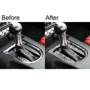 For Ford Mustang 2015-2020 3pcs Car Gear Shift Outer Ring Diamond Decoration Sticker, Left Drive