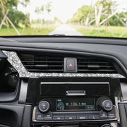 For Honda Civic 2016-2019 Car Central Control Air Outlets Below Diamond Decorative Sticker, Left-hand Drive