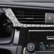For Honda Civic 2016-2019 Car Central Control Air Outlets Below Diamond Decorative Sticker, Left-hand Drive