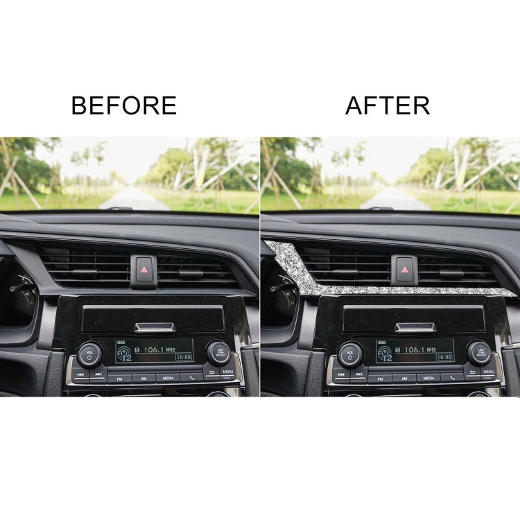 For Honda Civic 2016-2019 Car Central Control Air Outlets Below Diamond Decorative Sticker, Left-hand Drive