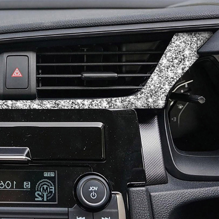 For Honda Civic 2016-2019 Car Central Control Air Outlets Below Diamond Decorative Sticker, Right-hand Drive