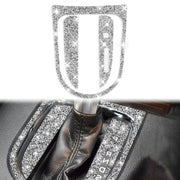 For Ford Mustang 2015-2020 3pcs Car Gear Shift Outer Ring Diamond Decoration Sticker, Right Drive