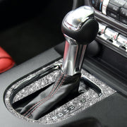 For Ford Mustang 2015-2020 3pcs Car Gear Shift Outer Ring Diamond Decoration Sticker, Right Drive