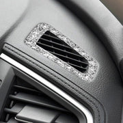 For Honda Civic 2016-2019 Car Instrument Air Outlets Diamond Decorative Sticker, Left-hand Drive
