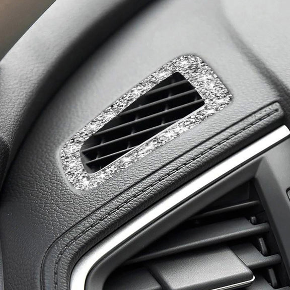 For Honda Civic 2016-2019 Car Instrument Air Outlets Diamond Decorative Sticker, Right-hand Drive