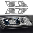 For Ford Mustang 2015-2020 4pcs Car Door Inner Handle Panel Diamond Decoration Sticker, Left and Right Drive - Car Interior Mouldings by PMC TechLife | Online Shopping South Africa | PMC TechLife | Buy Now Pay Later Mobicred