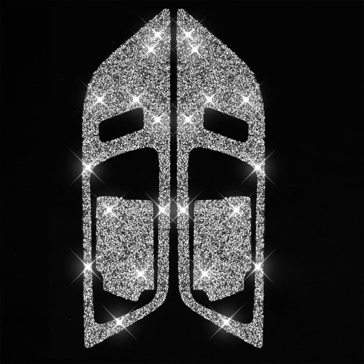 For Ford Mustang 2015-2020 4pcs Car Door Inner Handle Panel Diamond Decoration Sticker, Left and Right Drive