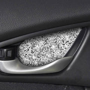 For Honda Civic 2016-2019 Car Inside Door Bowl Diamond Decorative Sticker, Left and Right Drive