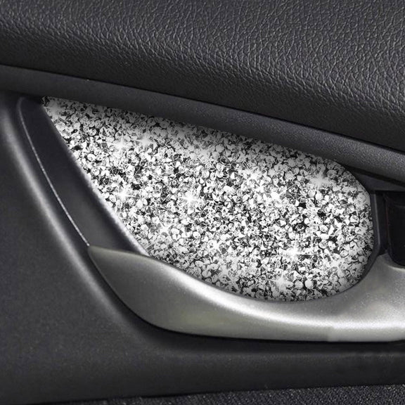 For Honda Civic 2016-2019 Car Inside Door Bowl Diamond Decorative Sticker, Left and Right Drive