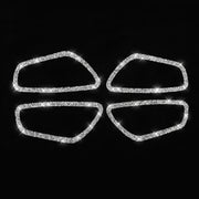 For Honda Civic 2016-2019 Car Inside Door Bowl Frame Diamond Decorative Sticker, Left and Right Drive