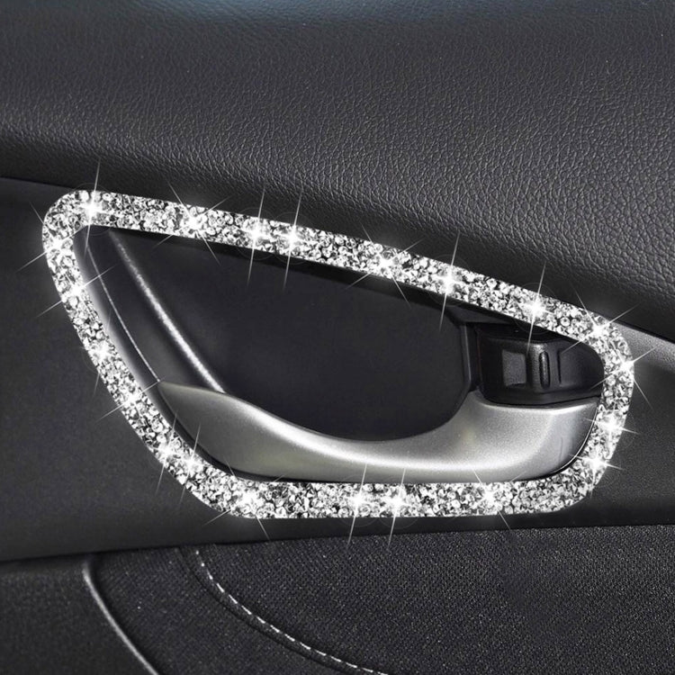 For Honda Civic 2016-2019 Car Inside Door Bowl Frame Diamond Decorative Sticker, Left and Right Drive