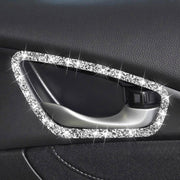 For Honda Civic 2016-2019 Car Inside Door Bowl Frame Diamond Decorative Sticker, Left and Right Drive