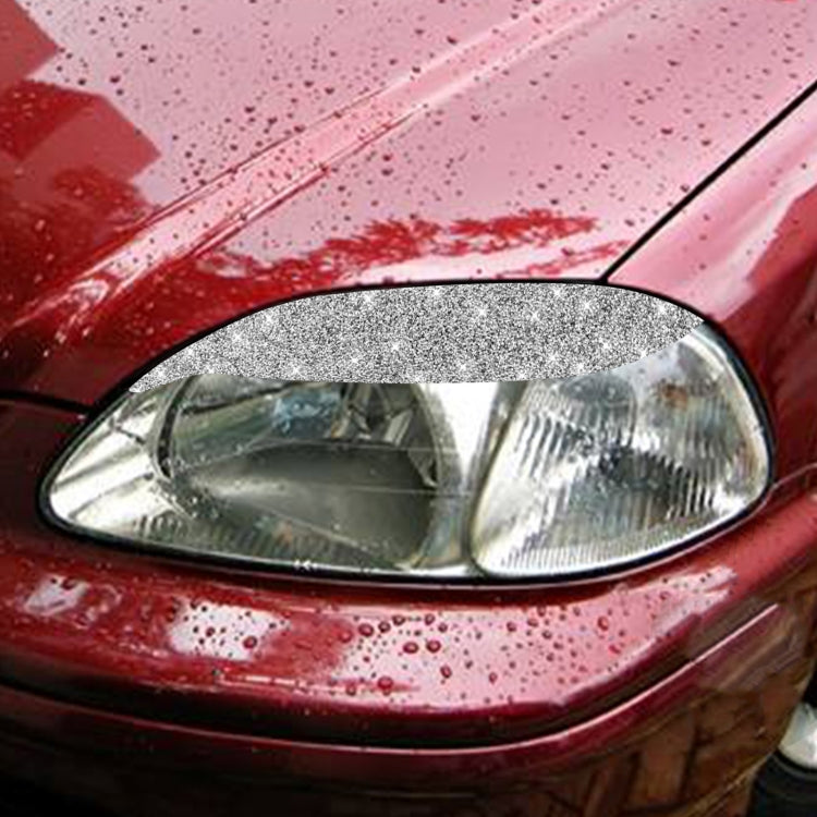 For Honda Civic 1999-2000 Car Light Eyebrow Diamond Decorative Sticker, Left and Right Drive