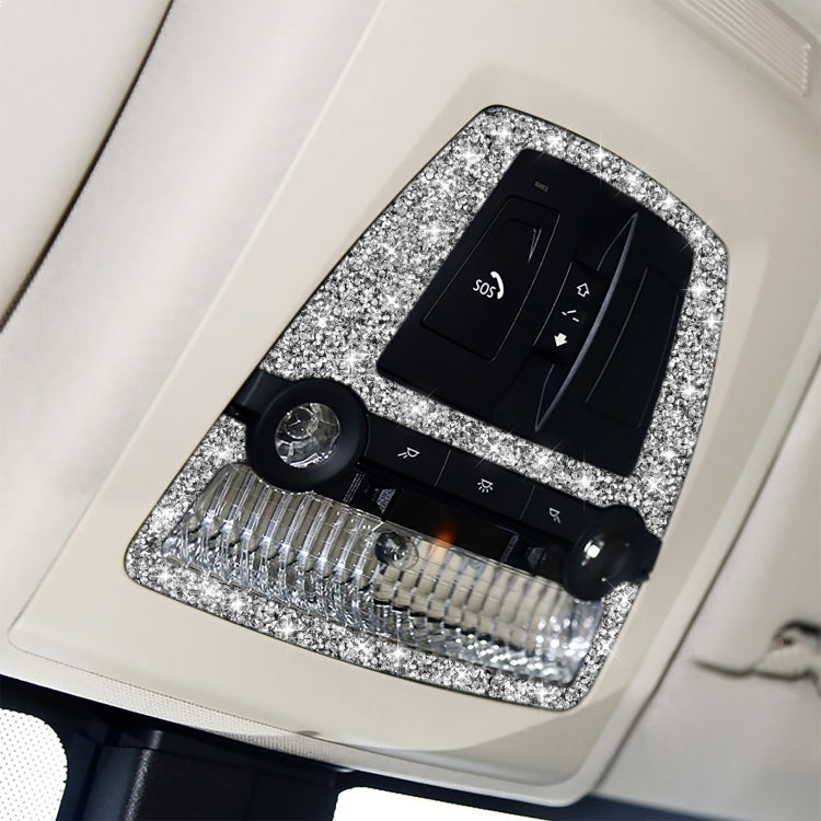For BMW F10 5 Series 2011-2017 Car Reading Light Panel Diamond Decorative Sticker, Left and Right Drive
