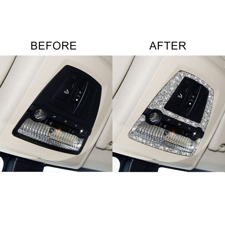 For BMW F10 5 Series 2011-2017 Car Reading Light Panel Diamond Decorative Sticker, Left and Right Drive