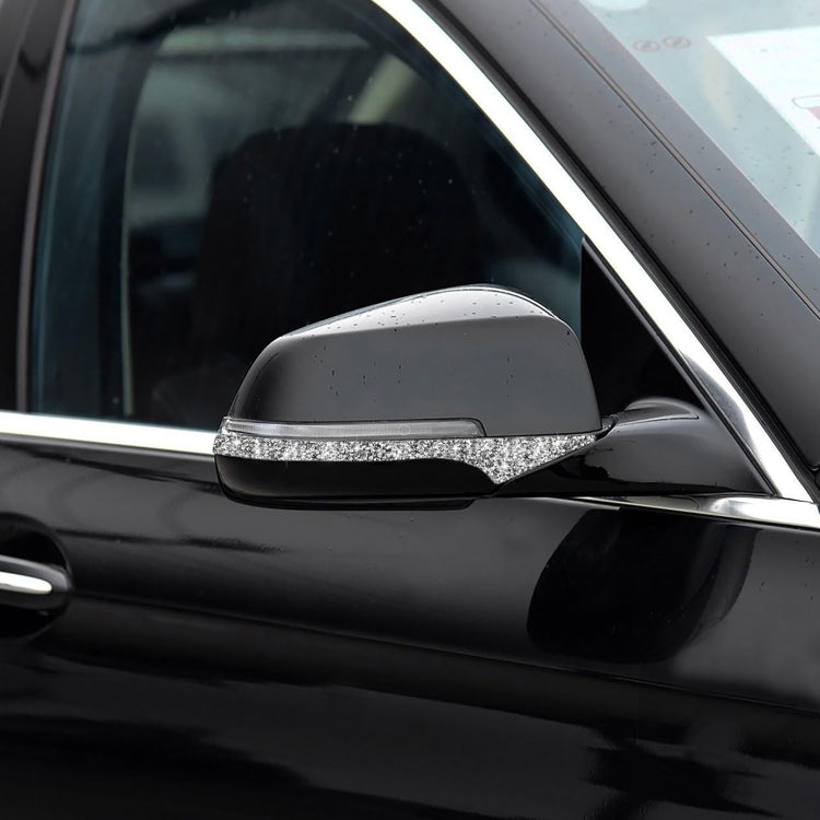 For BMW F10 5 Series 2011-2017 Car Rearview Mirror Anti-collision Diamond Decorative Sticker, Left and Right Drive
