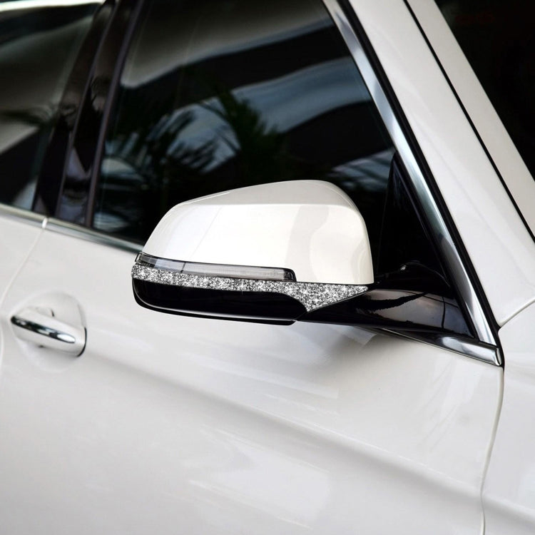 For BMW F10 5 Series 2011-2017 Car Rearview Mirror Anti-collision Diamond Decorative Sticker, Left and Right Drive