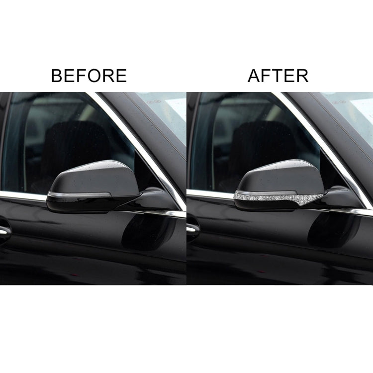 For BMW F10 5 Series 2011-2017 Car Rearview Mirror Anti-collision Diamond Decorative Sticker, Left and Right Drive