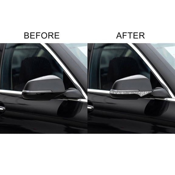 For BMW F10 5 Series 2011-2017 Car Rearview Mirror Anti-collision Diamond Decorative Sticker, Left and Right Drive