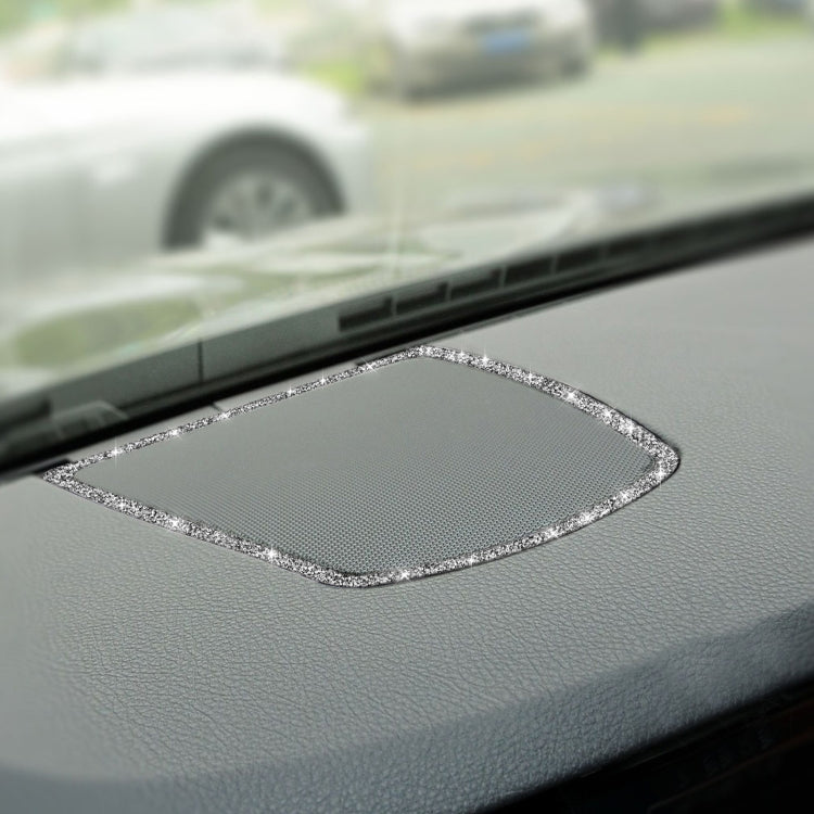 For BMW F10 2011-2017 Car Big Speaker Frame Diamond Decorative Sticker, Left and Right Drive
