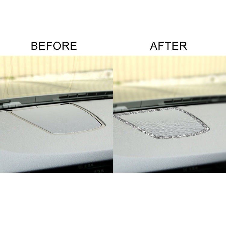 For BMW F10 2011-2017 Car Big Speaker Frame Diamond Decorative Sticker, Left and Right Drive