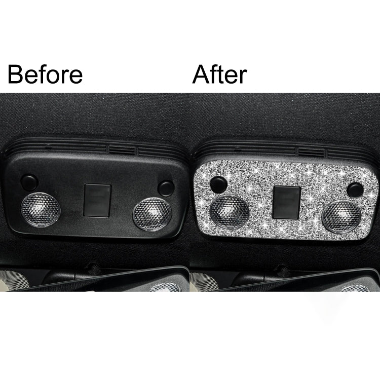 For Ford Mustang 2015-2020 Car Reading Light Diamond Decoration Sticker, Left and Right Drive