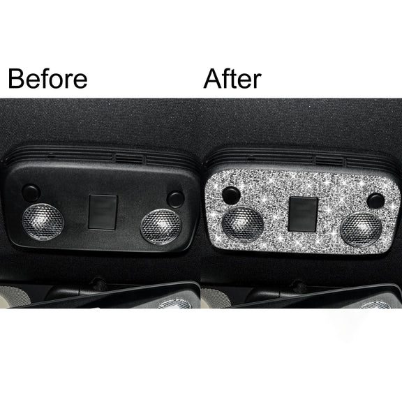 For Ford Mustang 2015-2020 Car Reading Light Diamond Decoration Sticker, Left and Right Drive